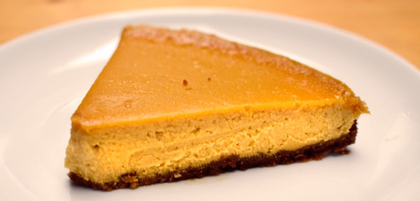 Vegan pumpkin cheesecake